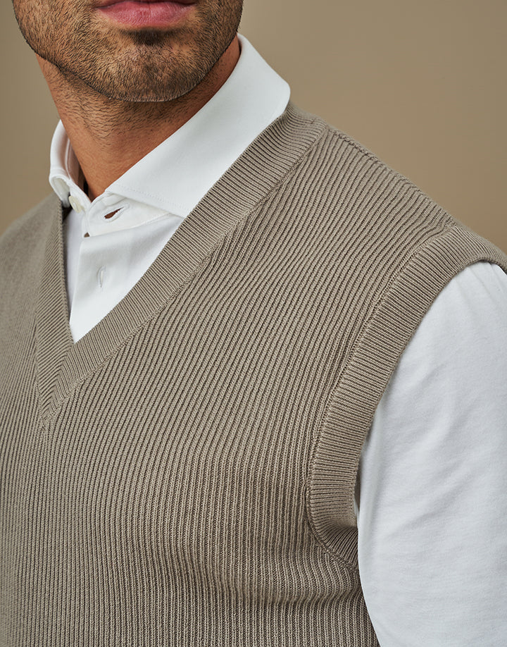 COLETE TRICOT DECOTE V TAUPE ZOLF