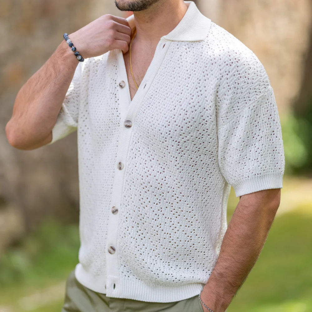 CAMISEIRO PONTO CROCHÊ ESTRUTURA CRU ZOLF