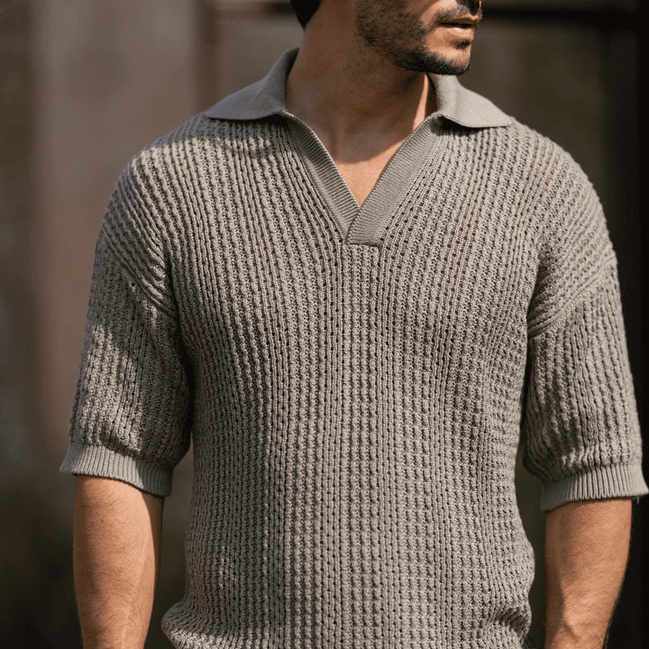 POLO PONTO CROCHÊ TAUPE ZOLF
