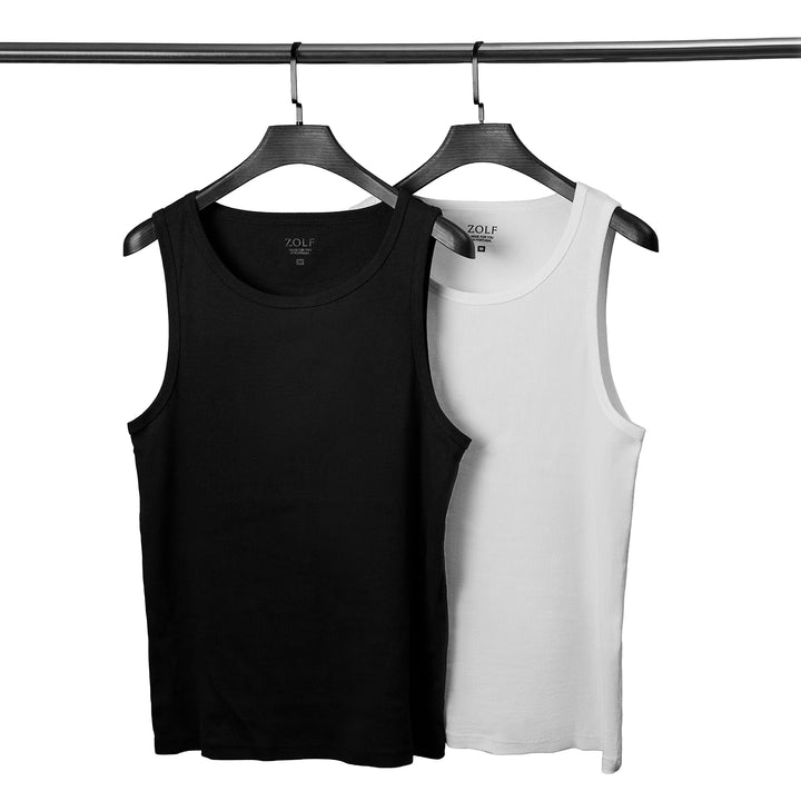 T-SHIRT TANK RIB PRETO ZOLF