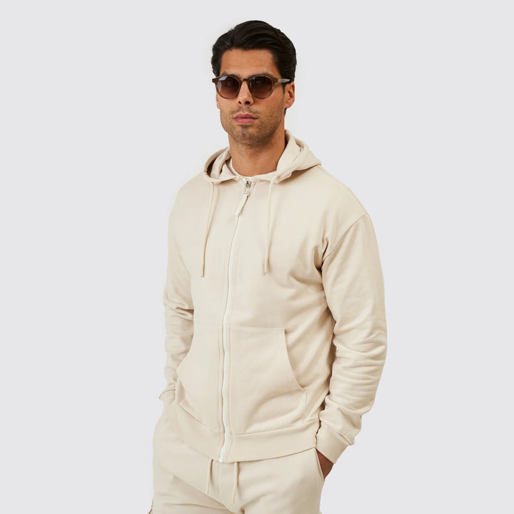 CASACO HOODIE BEGE ZOLF