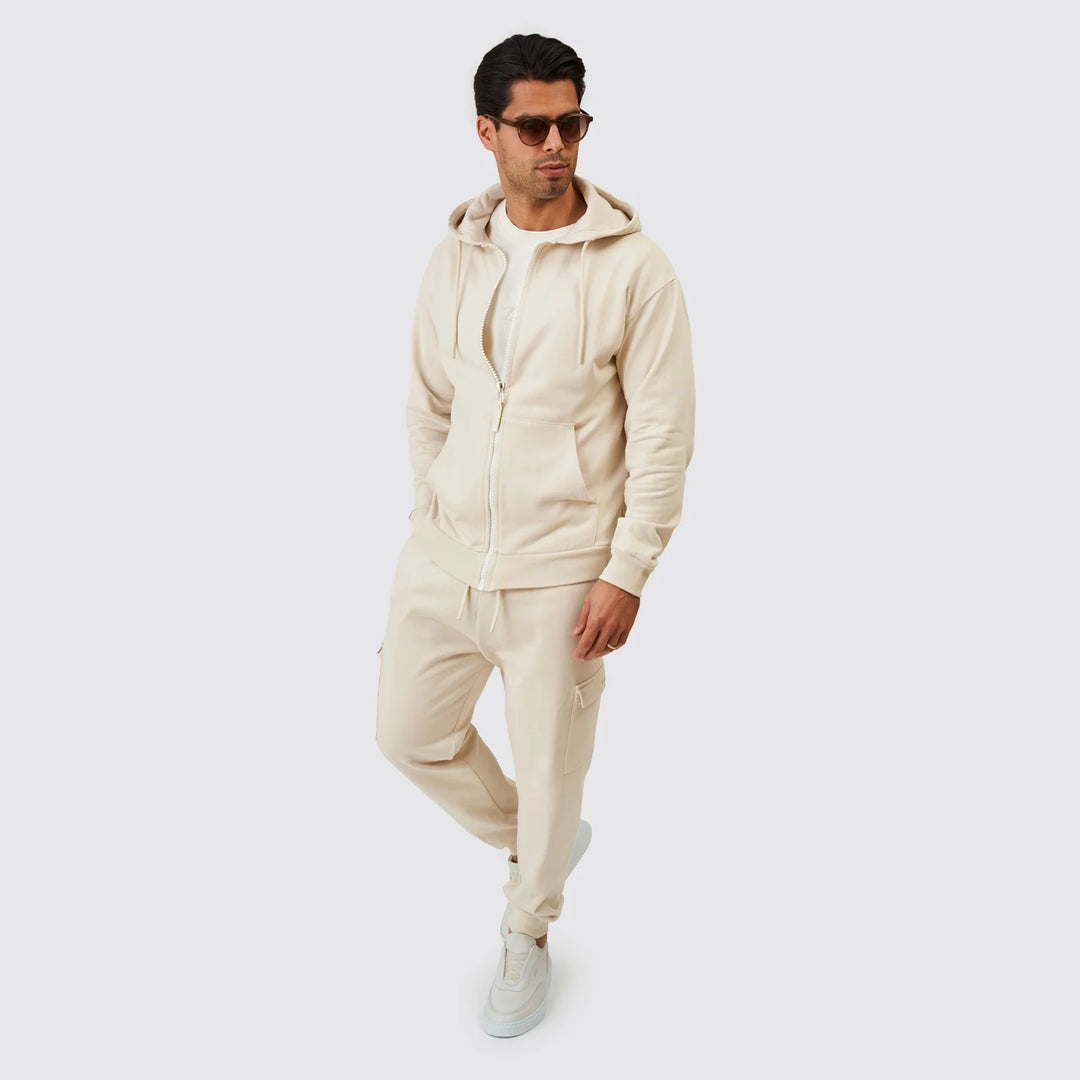 CASACO HOODIE BEGE ZOLF