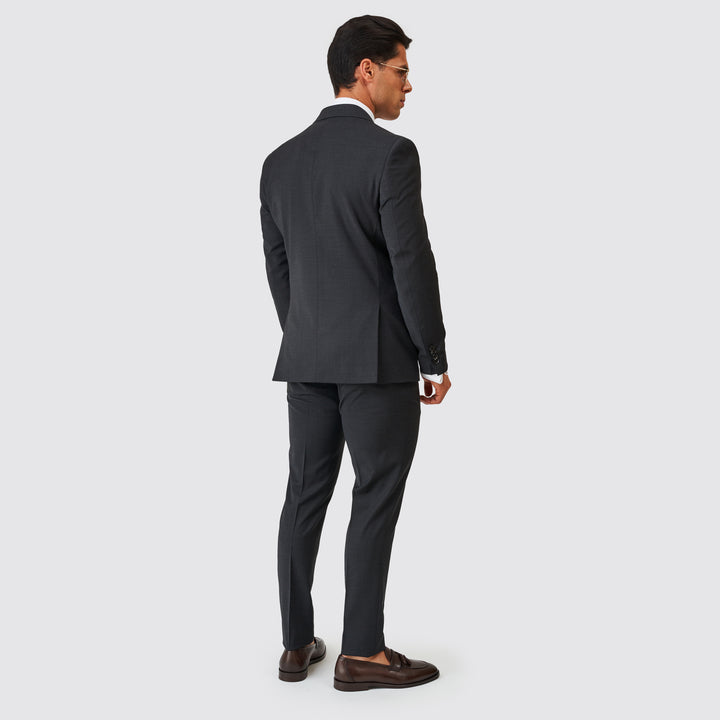 Fato trespasse cinza antracite slim fit Zolf | Ponto Chic