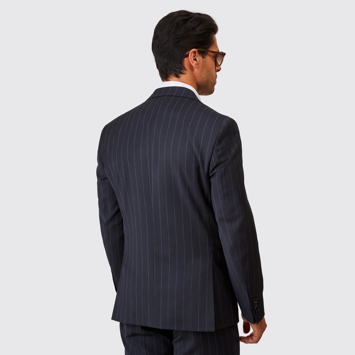 FATO AZUL COM RISCA DE GIZ SLIM FIT ZOLF