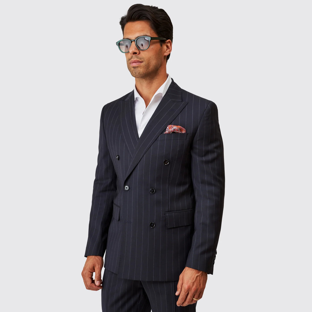 FATO TRESPASSE AZUL COM RISCA DE GIZ SLIM FIT ZOLF