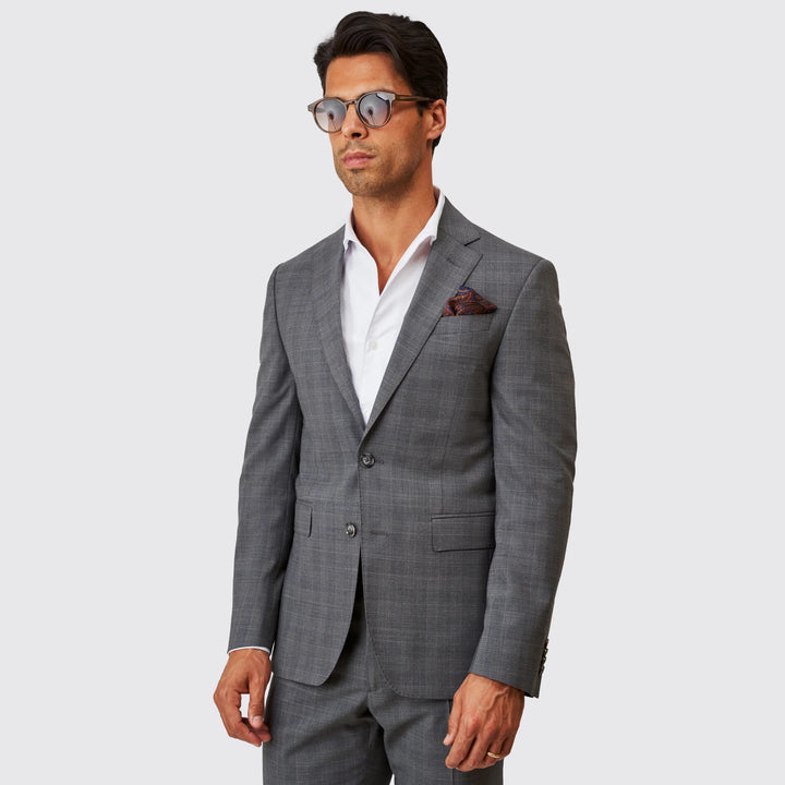 FATO CINZA PRINCIPE DE GALES SLIM FIT ZOLF