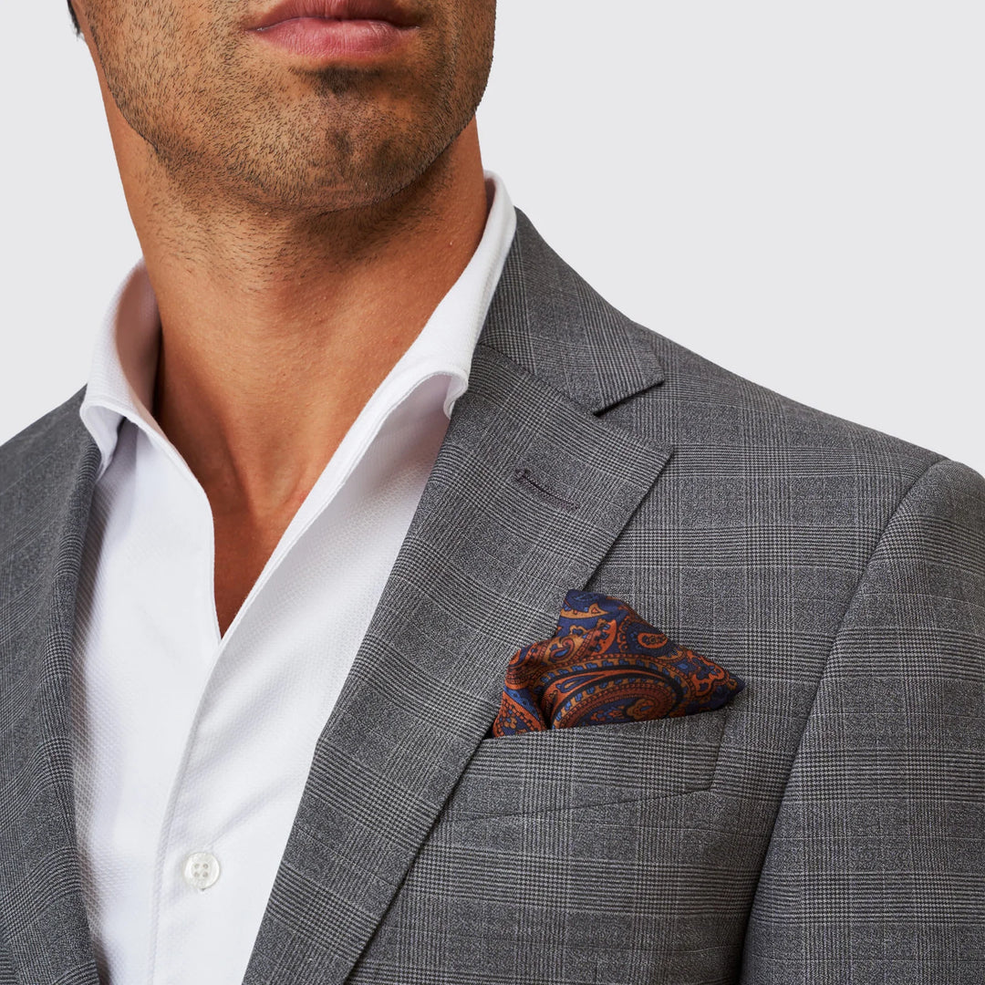 FATO CINZA PRINCIPE DE GALES SLIM FIT ZOLF