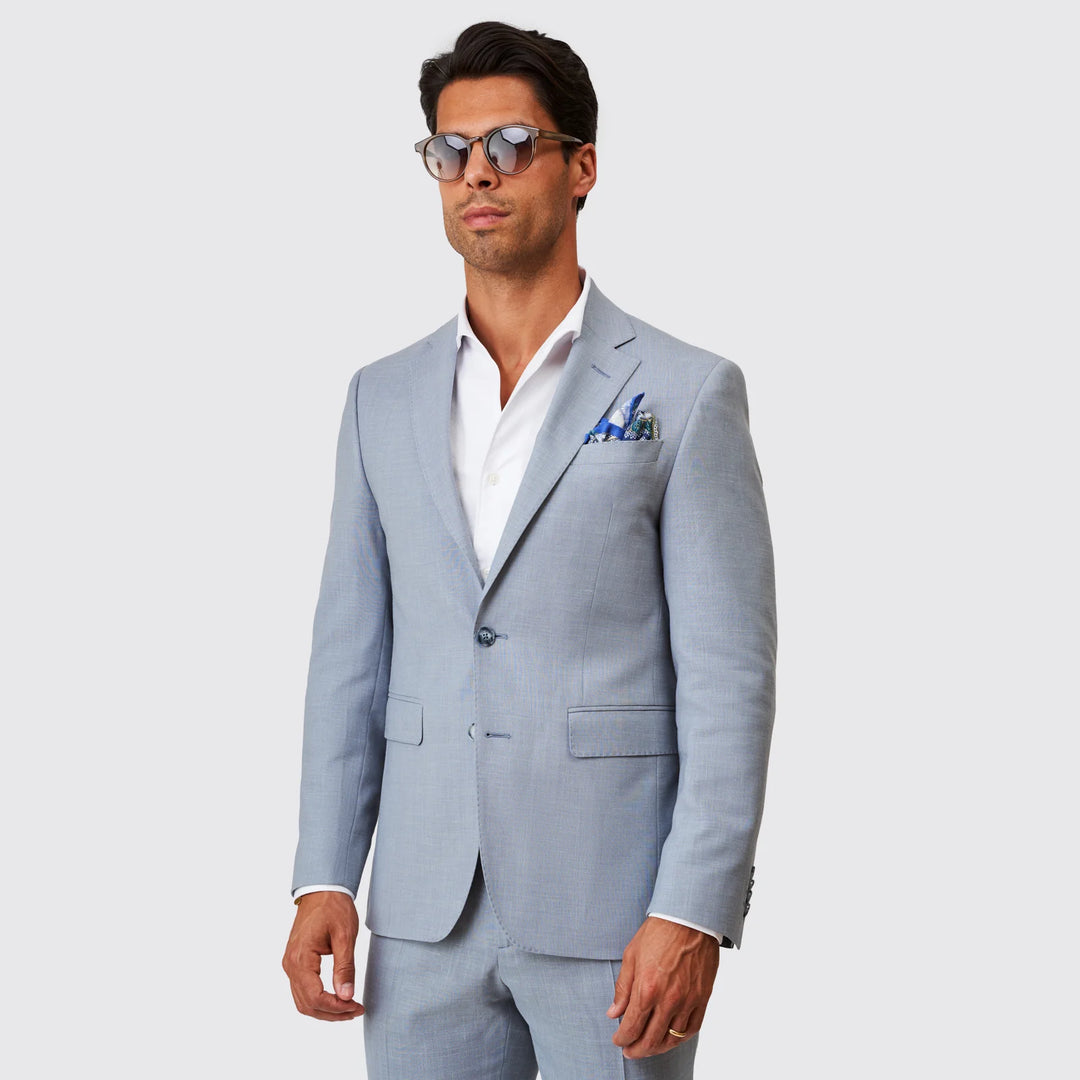 FATO MISTURA DE LINHO AZUL SLIM FIT ZOLF