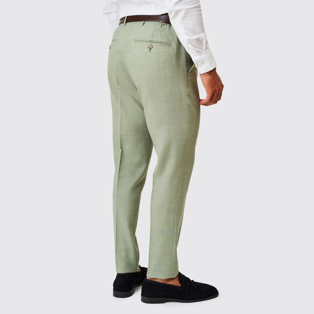 FATO EM MISTURA DE LINHO VERDE SLIM FIT ZOLF