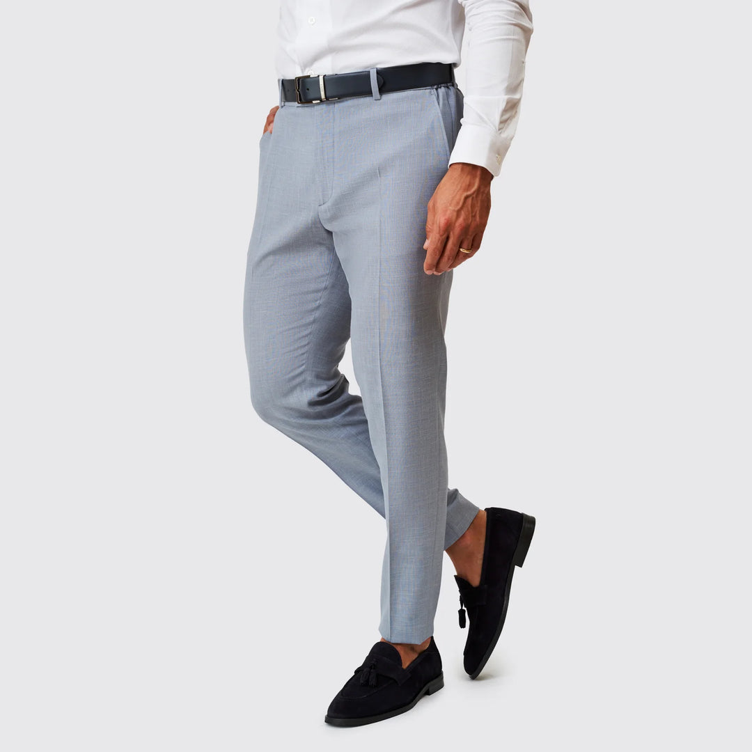 FATO MISTURA DE LINHO AZUL SLIM FIT ZOLF