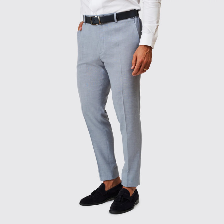 FATO MISTURA DE LINHO AZUL SLIM FIT ZOLF