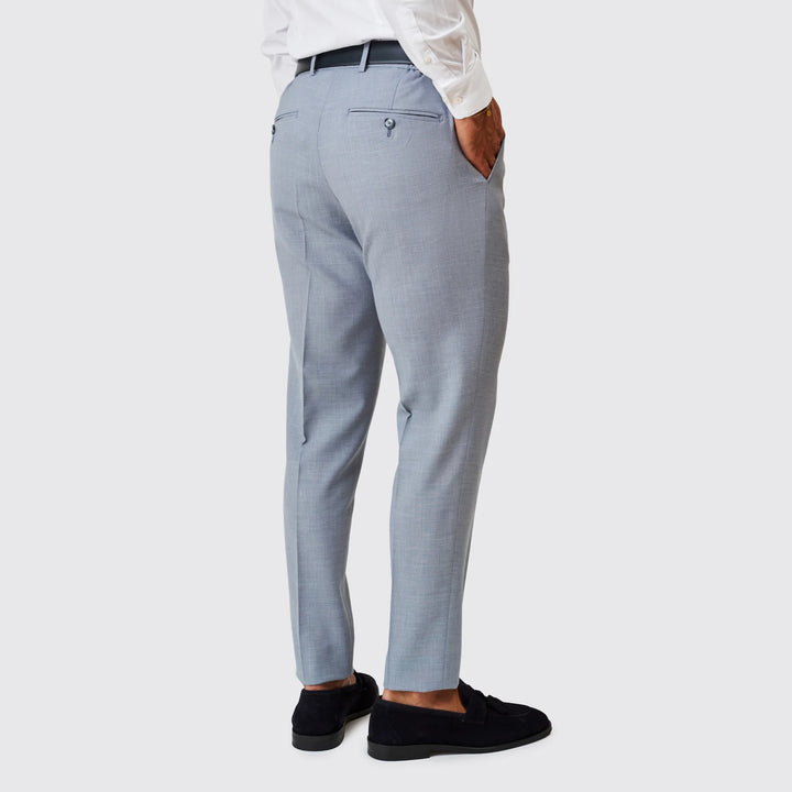 FATO MISTURA DE LINHO AZUL SLIM FIT ZOLF