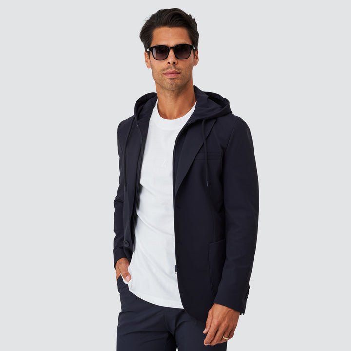BLAZER TÉCNICO COM CAPUZ AZUL ZOLF