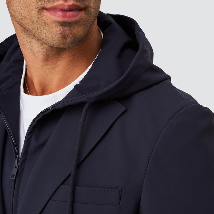 BLAZER TÉCNICO COM CAPUZ AZUL ZOLF