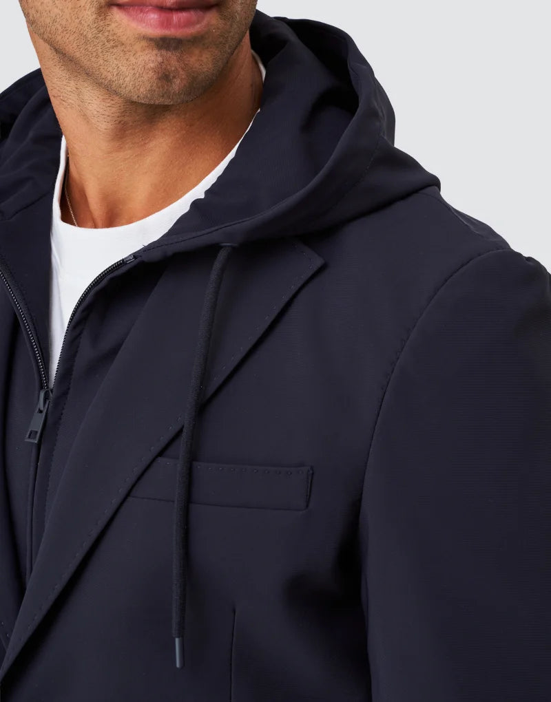 BLAZER TÉCNICO COM CAPUZ AZUL ZOLF