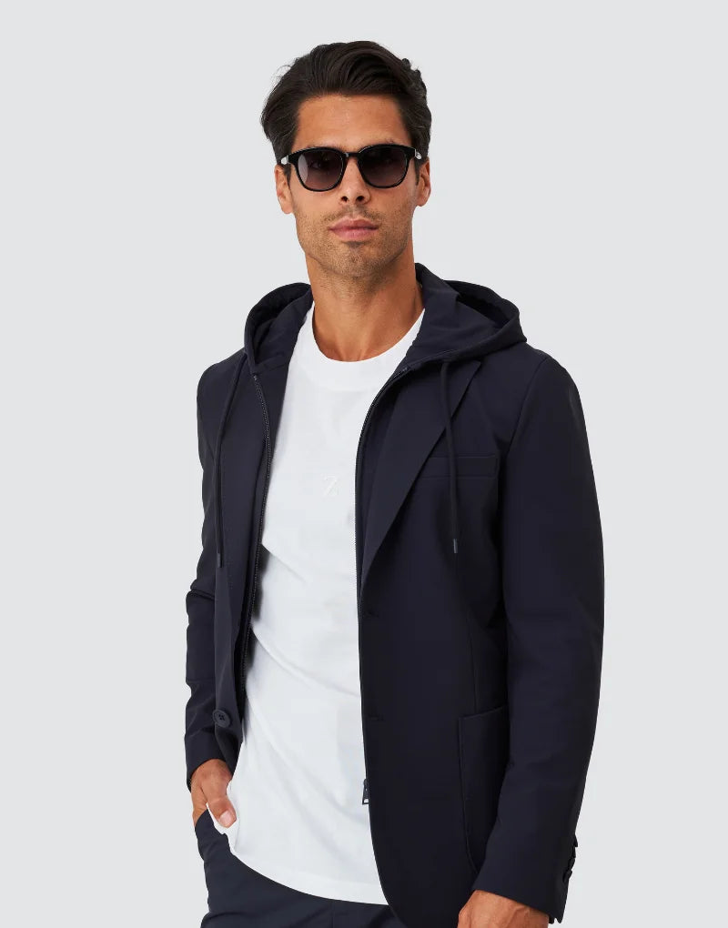 BLAZER TÉCNICO COM CAPUZ AZUL ZOLF