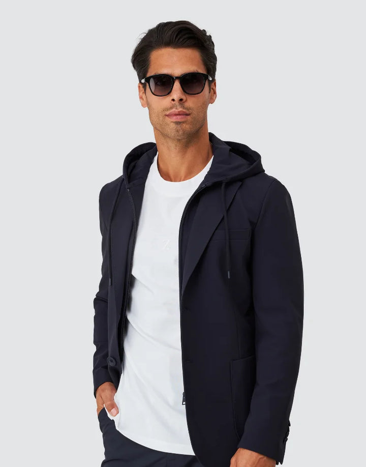 BLAZER TÉCNICO COM CAPUZ AZUL ZOLF