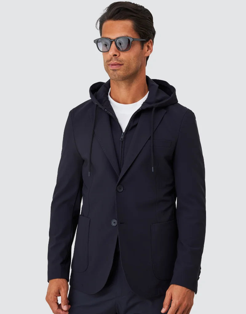 BLAZER TÉCNICO COM CAPUZ AZUL ZOLF