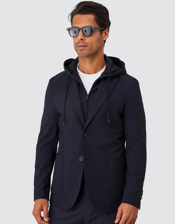 BLAZER TÉCNICO COM CAPUZ AZUL ZOLF