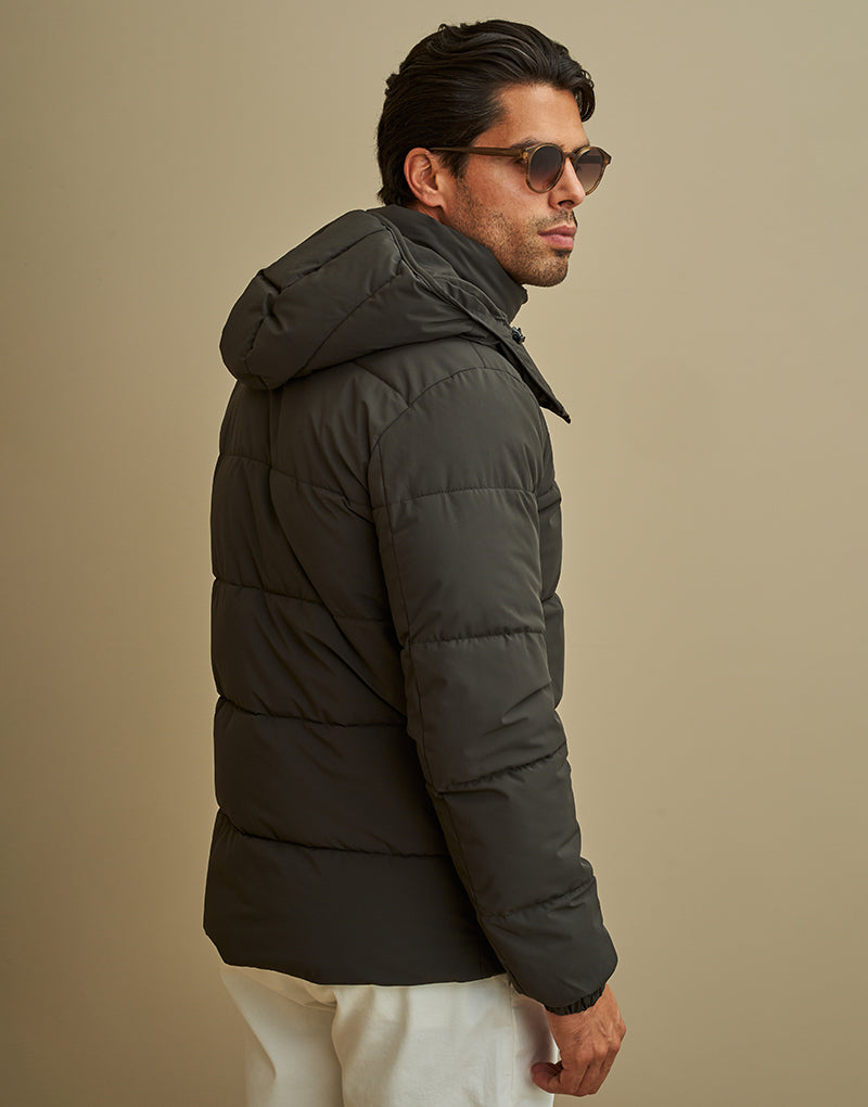 BLUSÃO PUFFER CAPUZ VERDE ZOLF