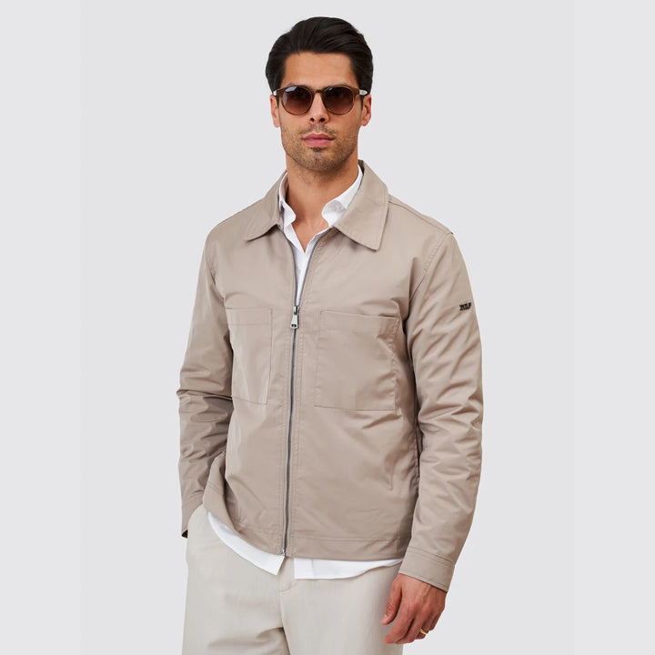 BOMBER TÉCNICO COM GOLA BEGE ZOLF