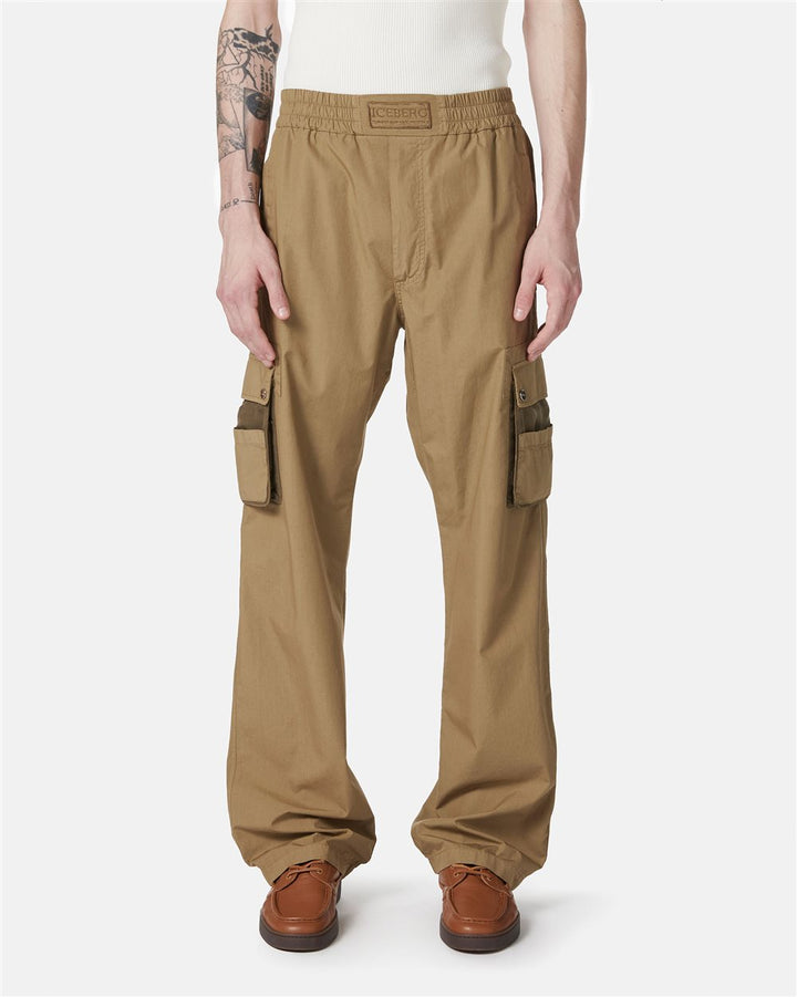 CALÇA CARGO BEGE ESCURO ICEBERG  MEN