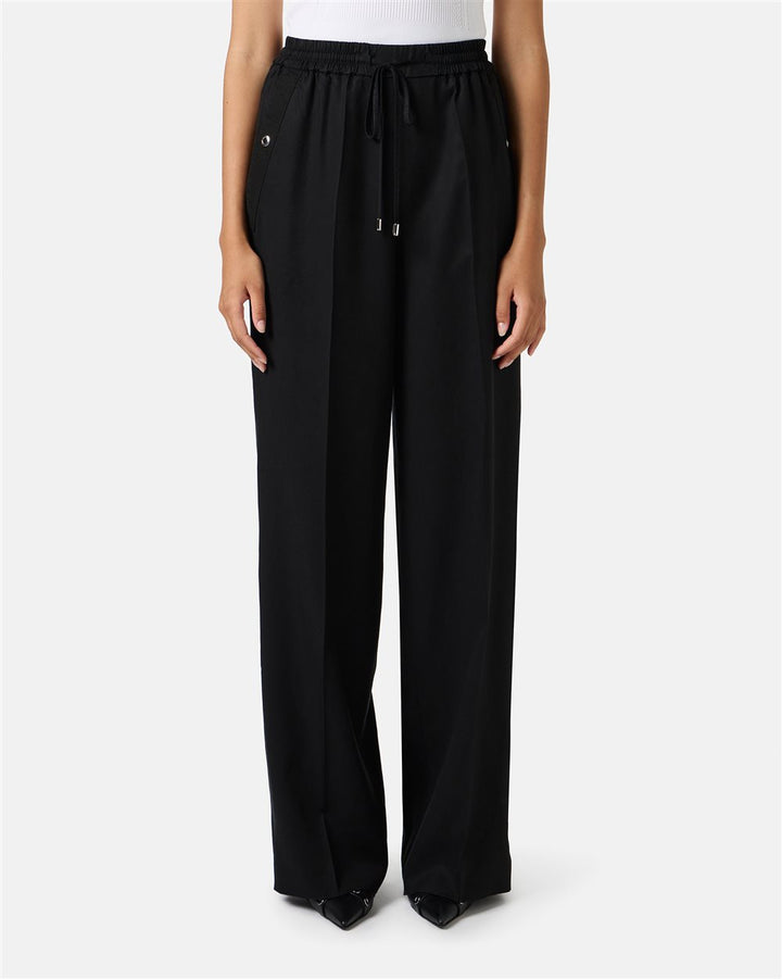 CALÇA PRETA EM TECIDO FLUIDO ICEBERG WOMEN