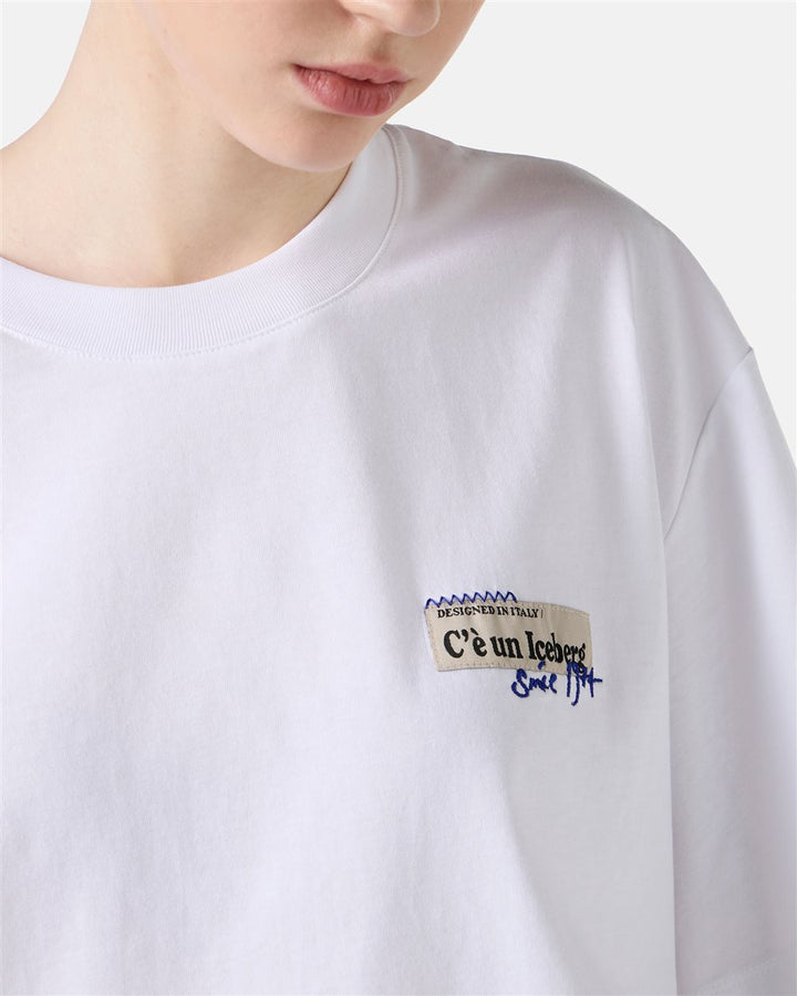 T SHIRT CROPED BRANCA ICEBERG WOMEN
