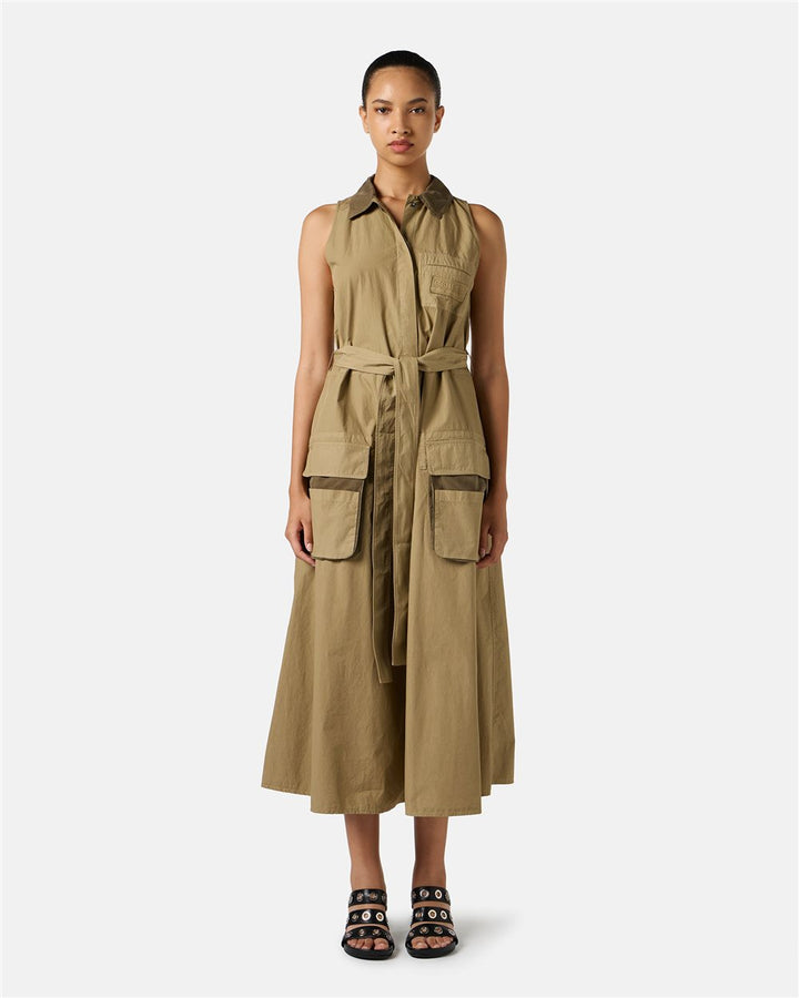 VESTIDO CARGO CAMEL COM CINTO REMOVÍVEL ICEBERG WOMAN