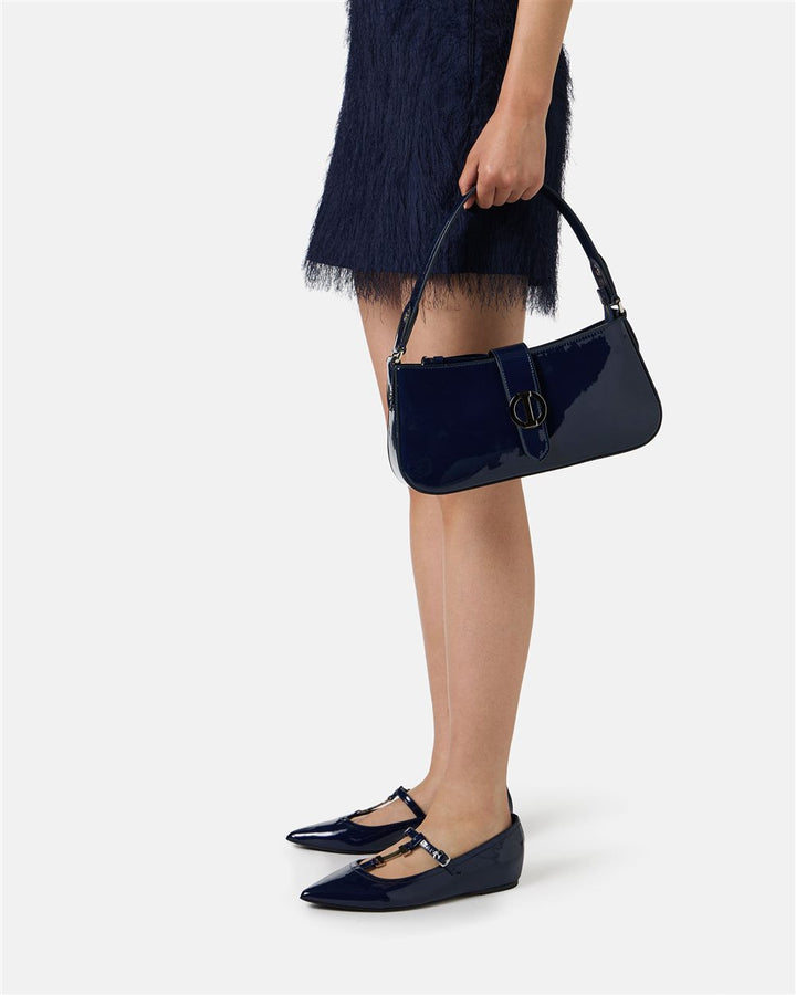 MALA  EM VERNIZ AZUL ICEBERG WOMEN