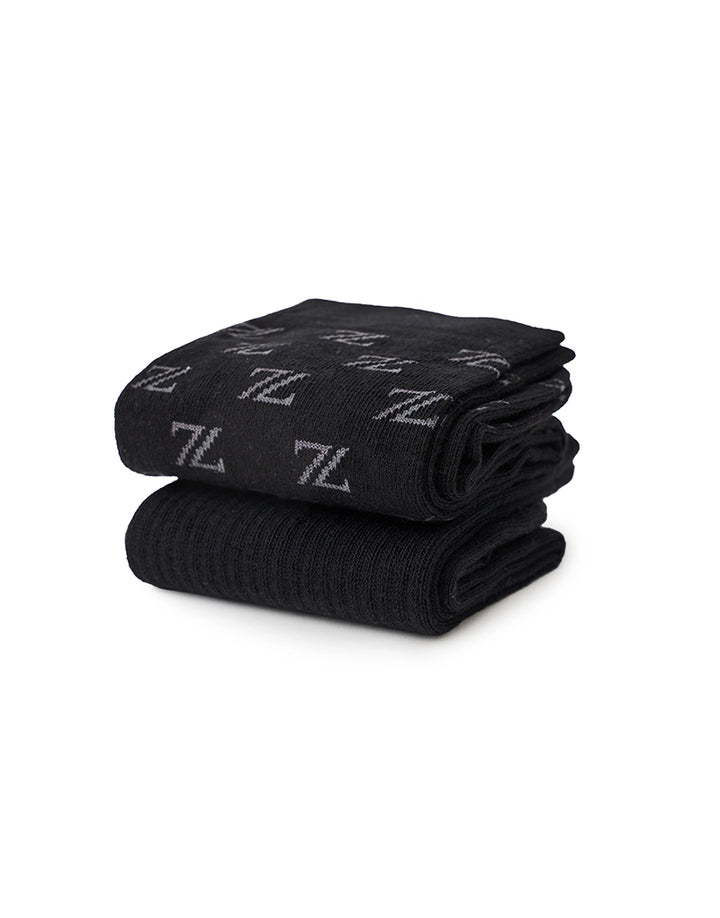 PACK MEIAS PRETO E CINZA ZOLF