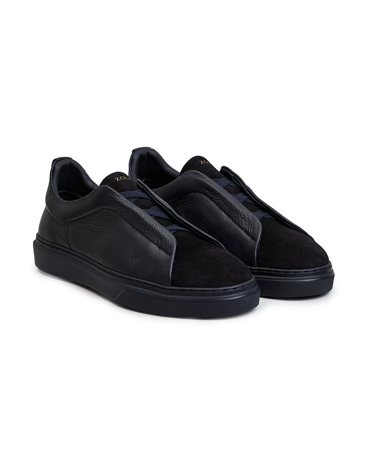 SAPATILHA CASUAL COM ELÁSTICO AZUL ZOLF