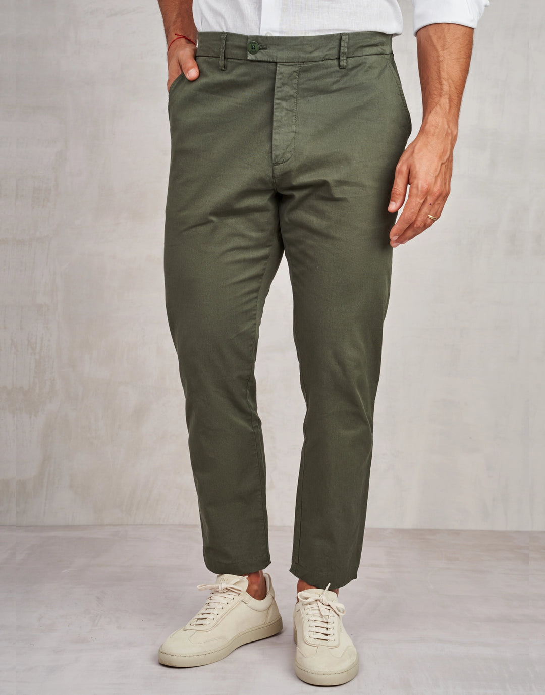 CALÇA CHINO VERDE MILITAR ZOLF