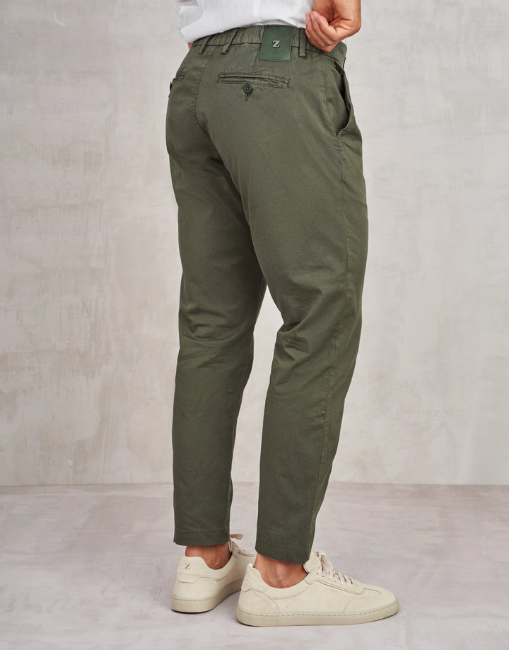 CALÇA CHINO VERDE MILITAR ZOLF
