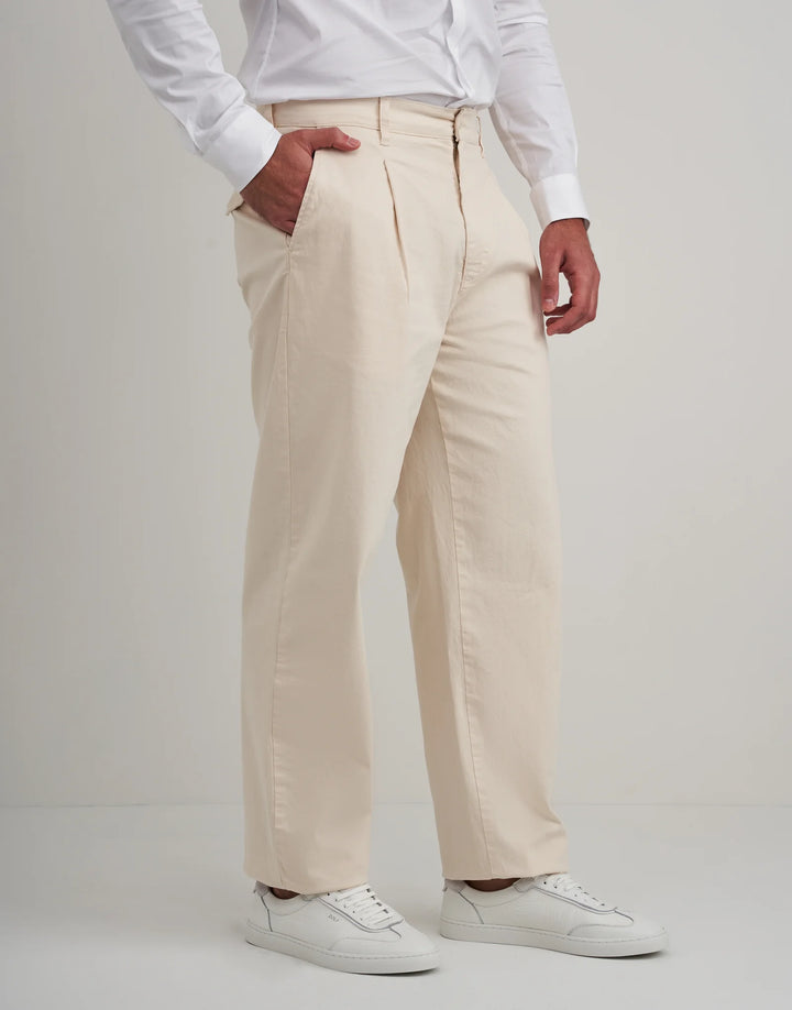 CALÇA CHINO BALLOON BEGE ZOLF