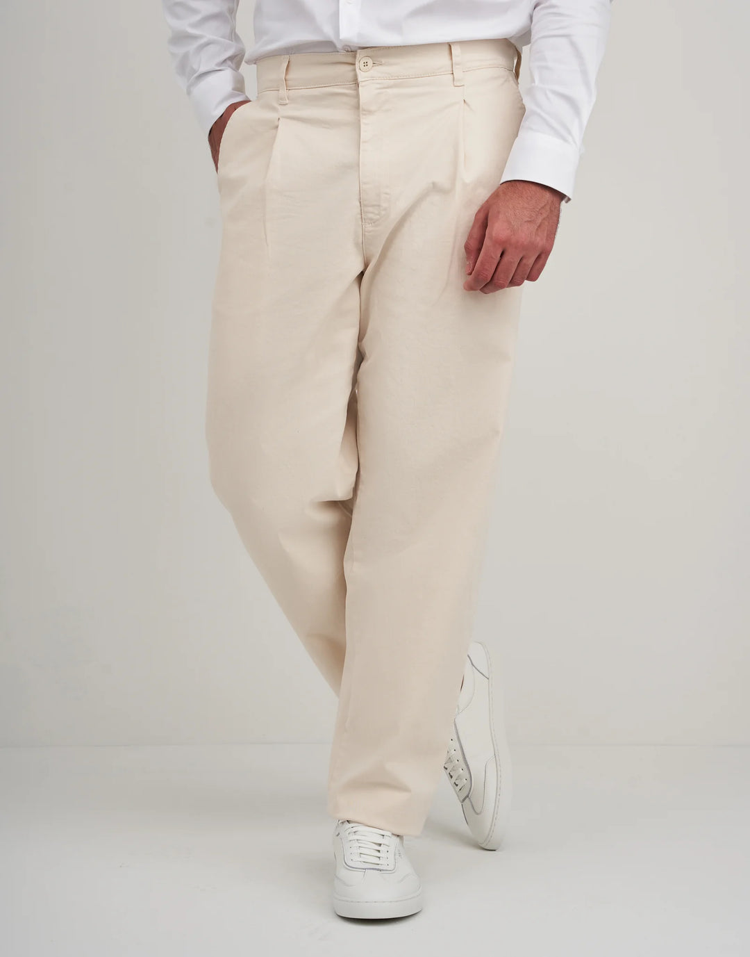 CALÇA CHINO BALLOON BEGE ZOLF