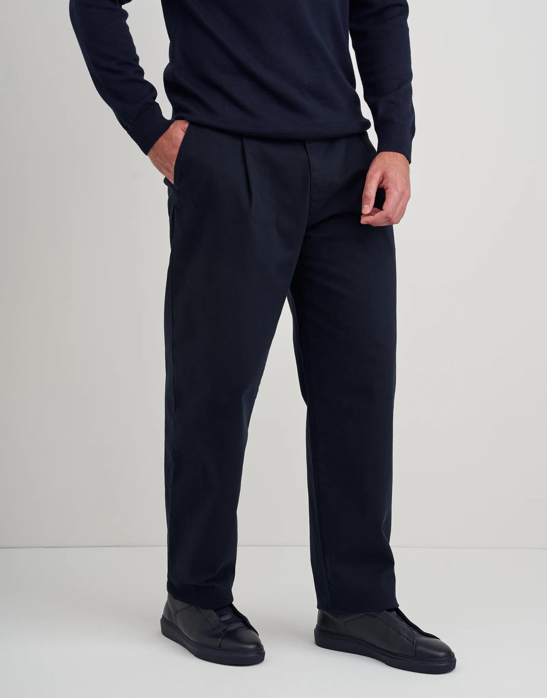 CALÇA CHINO BALLOON AZUL ZOLF