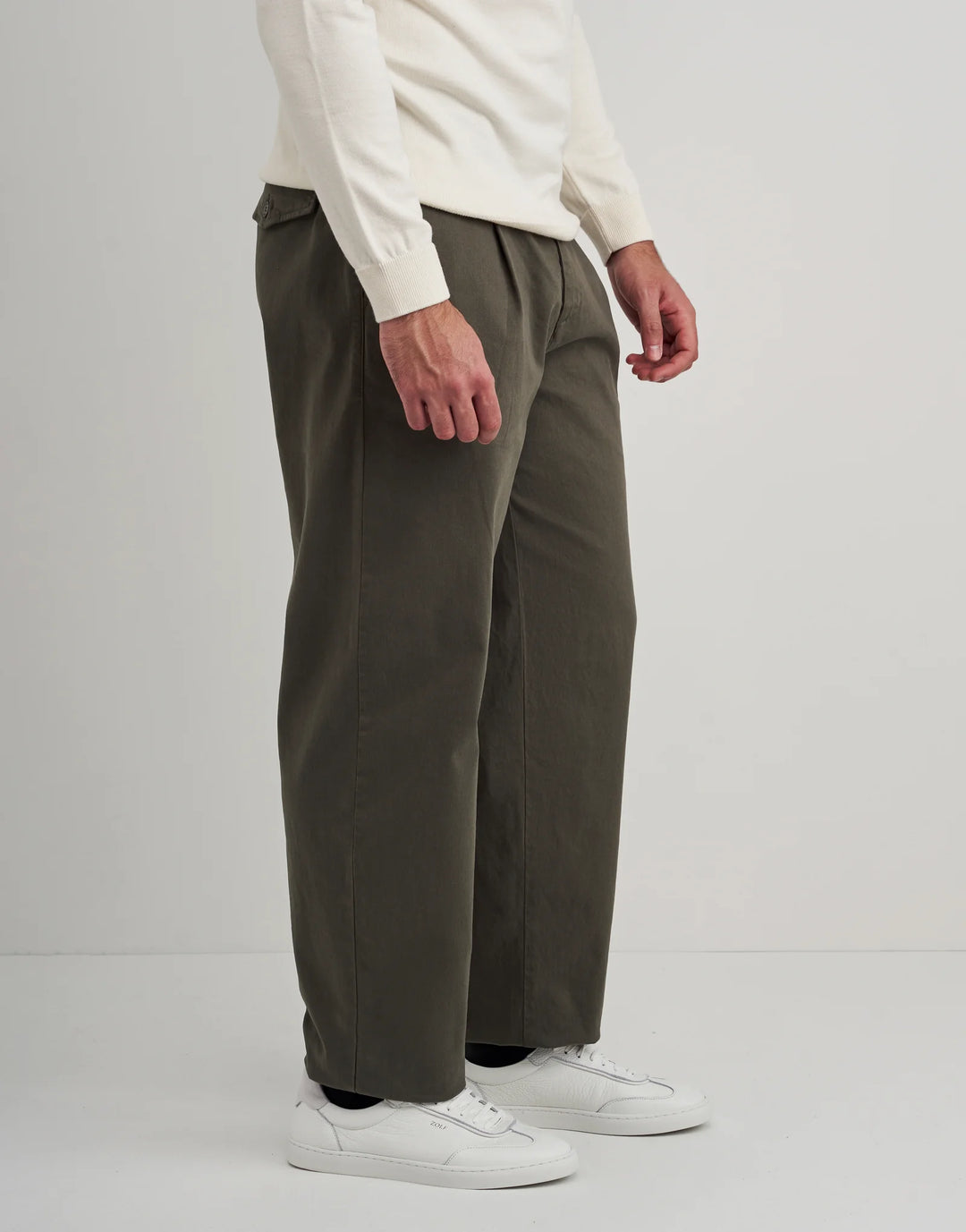CALÇA CHINO BALLOON VERDE MILITAR ZOLF