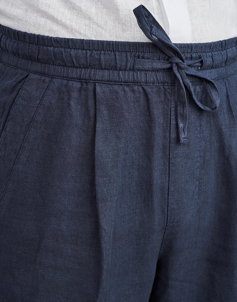 CALÇA DE LINHO AZUL ZOLF