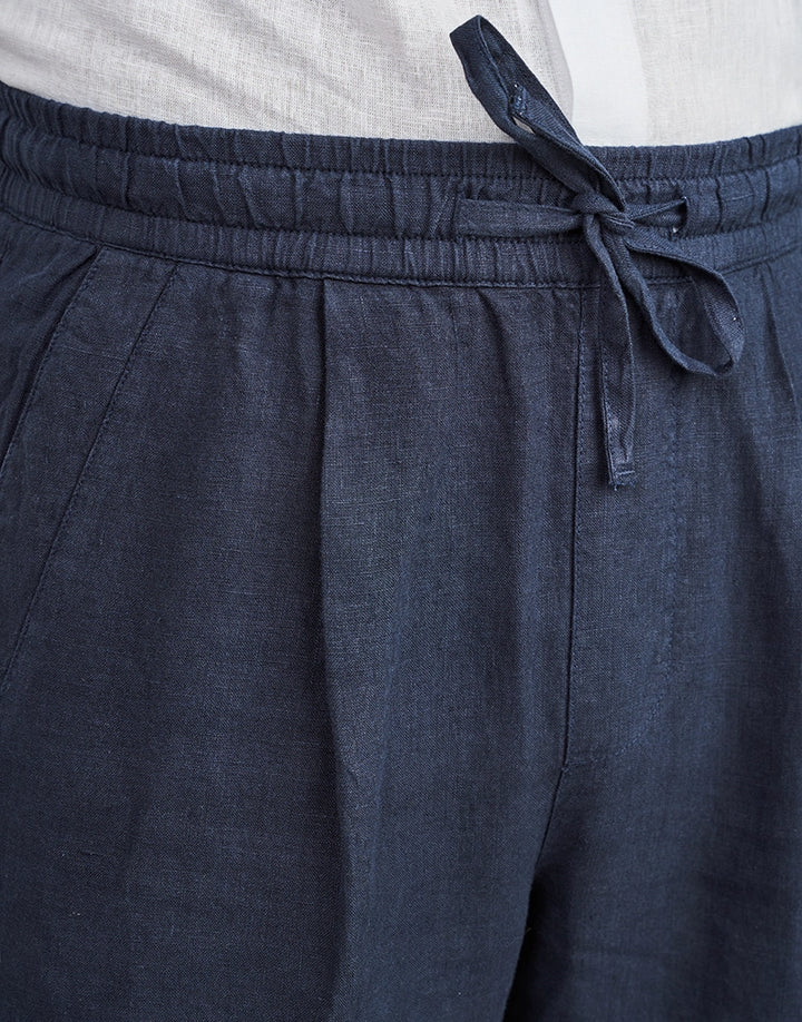 CALÇA DE LINHO AZUL ZOLF