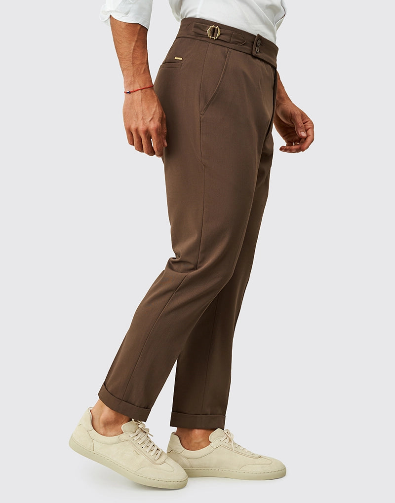 CALÇA SEMI CLÁSSICA COM FIVELA CACAU ZOLF