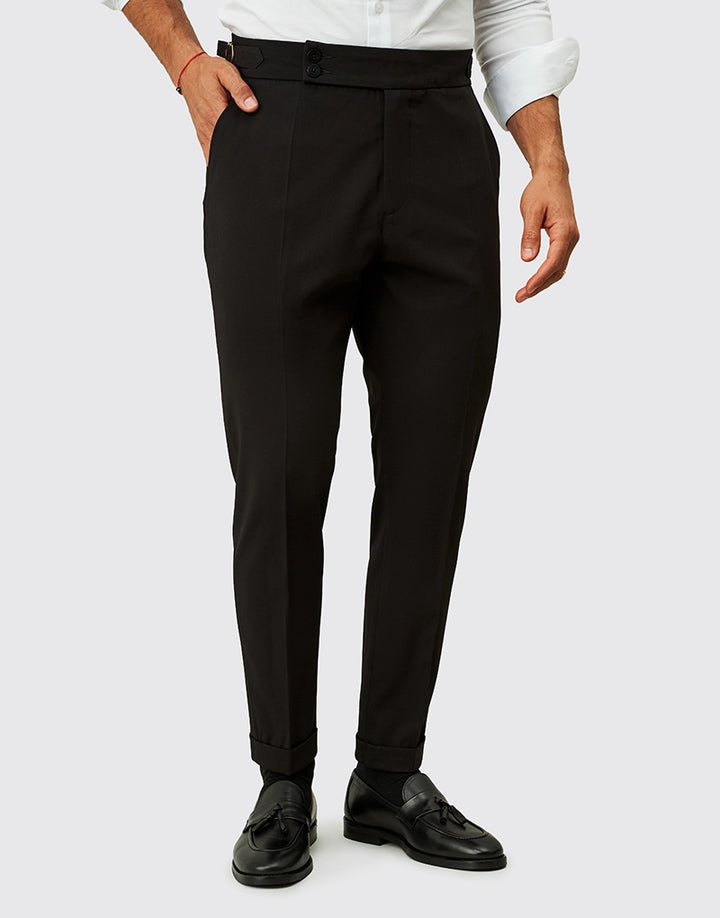 CALÇA SEMI CLÁSSICA COM FIVELA PRETA ZOLF