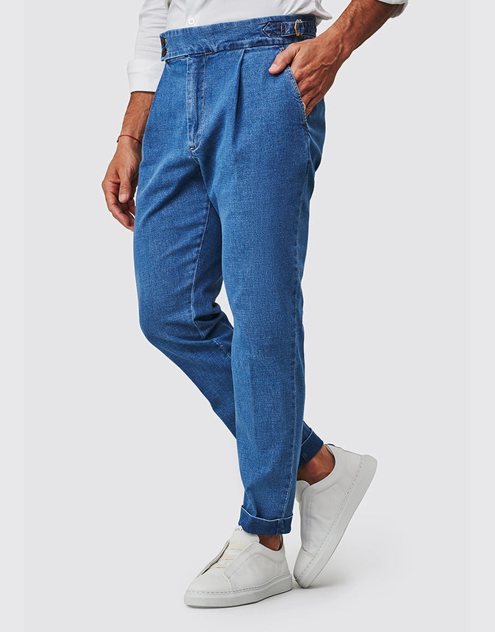 CALÇA DENIM FIVELA BLEACH ZOLF