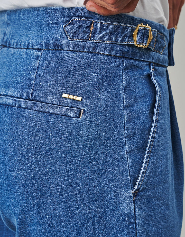 CALÇA DENIM FIVELA BLEACH ZOLF