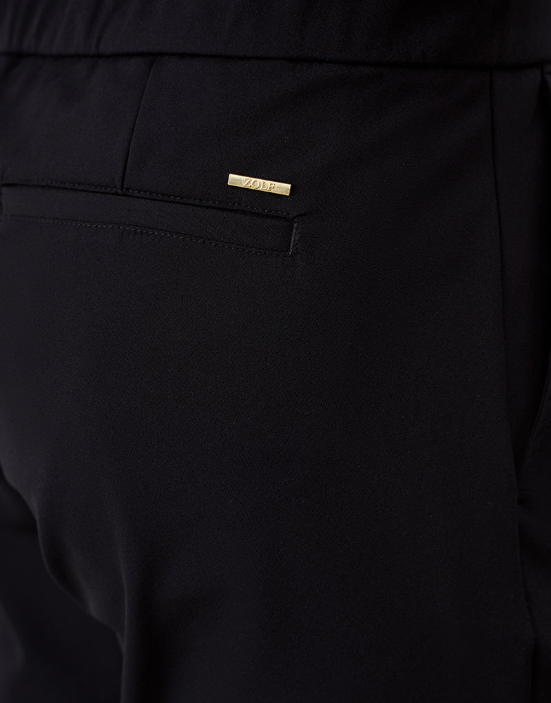 CALÇA COM TECIDO TÉCNICO RELAXED FIT PRETO ZOLF