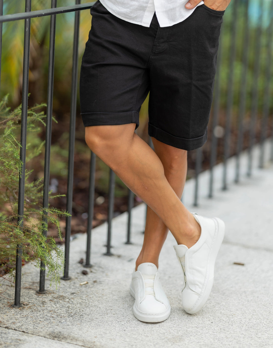 CALÇÃO DENIM PRETO ZOLF