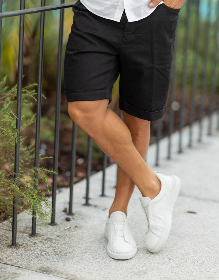 CALÇÃO DENIM PRETO ZOLF