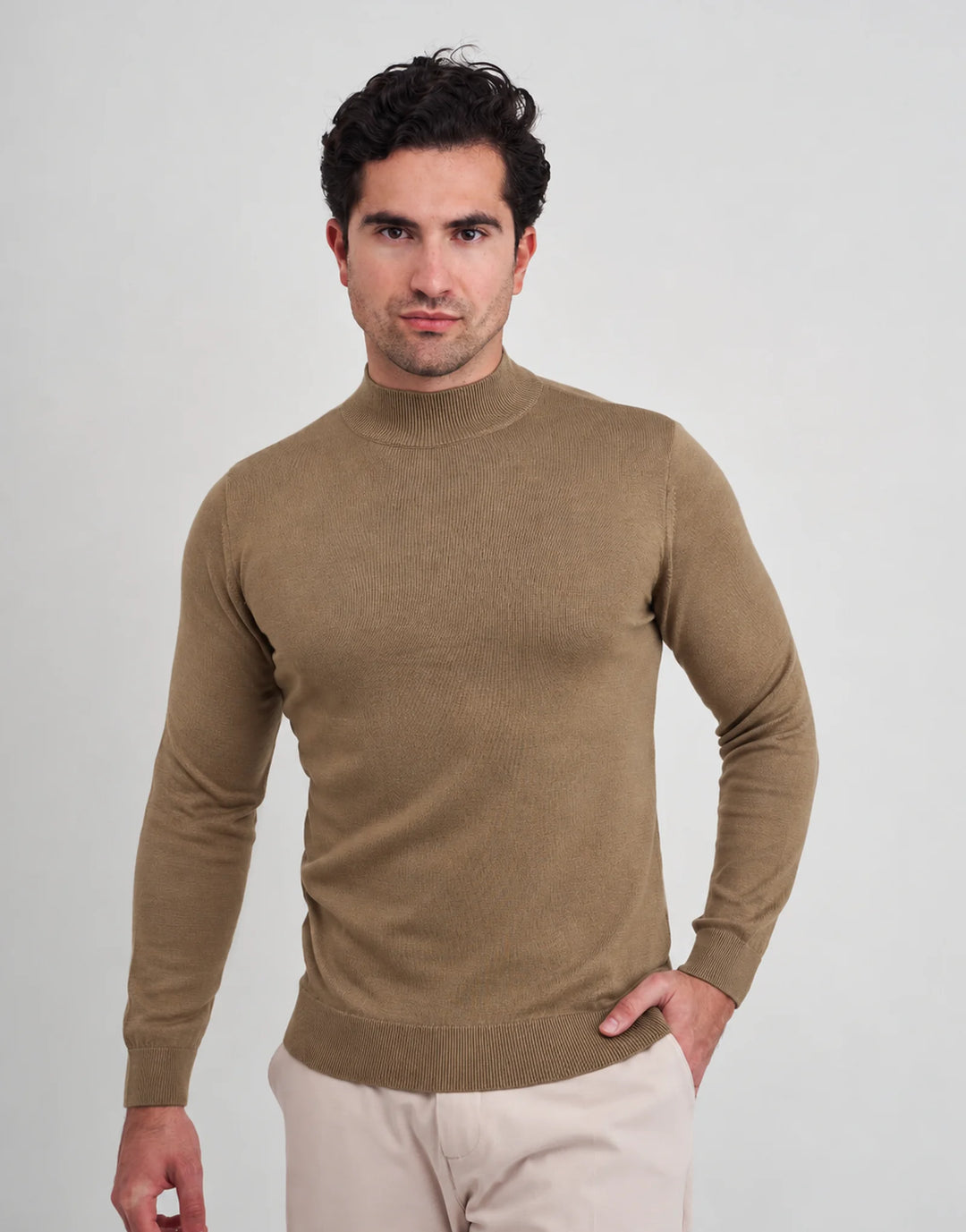 CAMISOLA MEIA GOLA CAMEL ZOLF