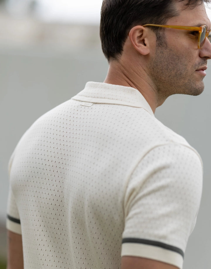 CAMISEIRO TRICOT COM BOLSO CRU ZOLF