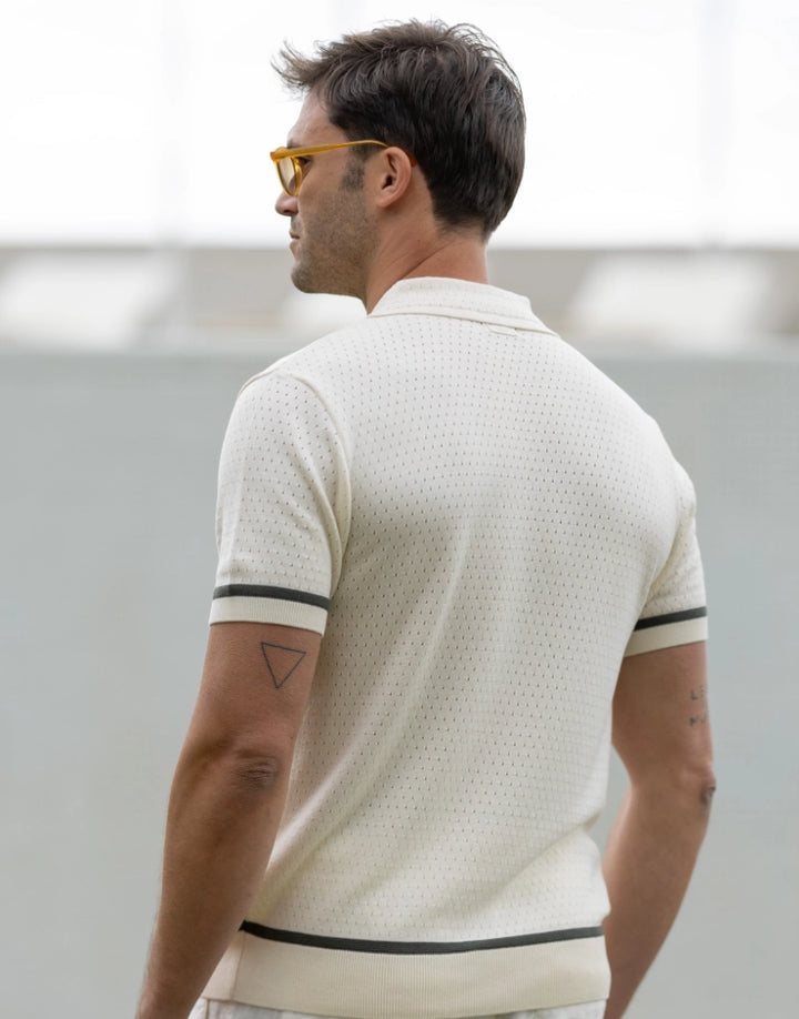 CAMISEIRO TRICOT COM BOLSO CRU ZOLF